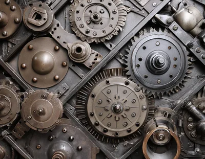 Industrial Mechanical Gears And Metal Machine Parts
