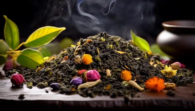 Loose Leaf Tea Blend With Dried Flowers And Herbs