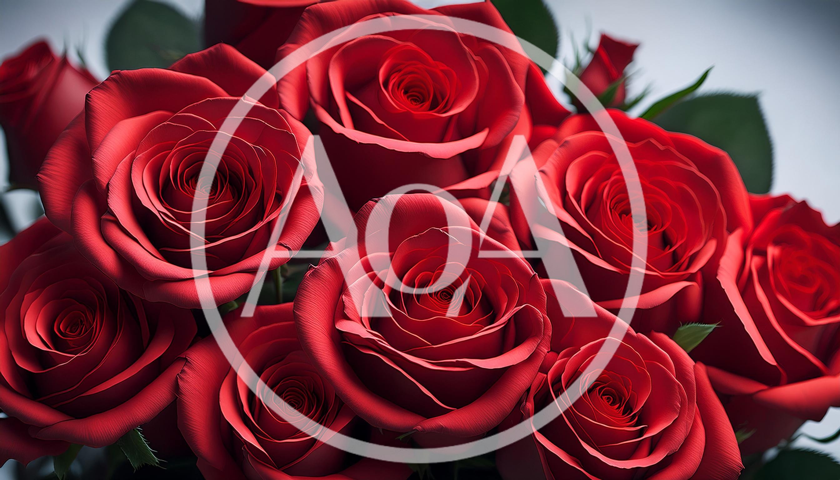 Close Up Of A Vibrant Red Rose Bouquet