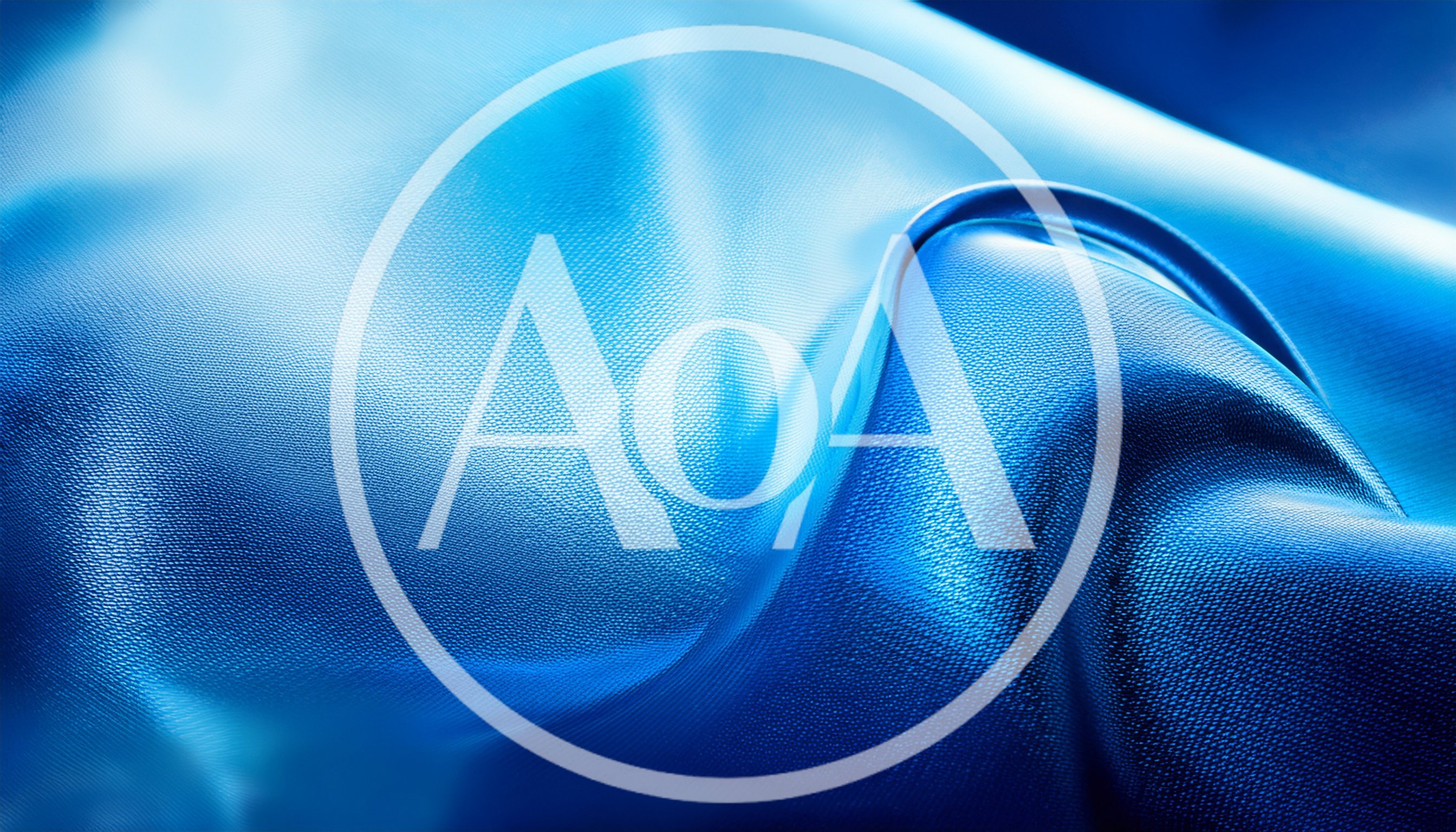 Abstract Blue Satin Fabric Texture Background