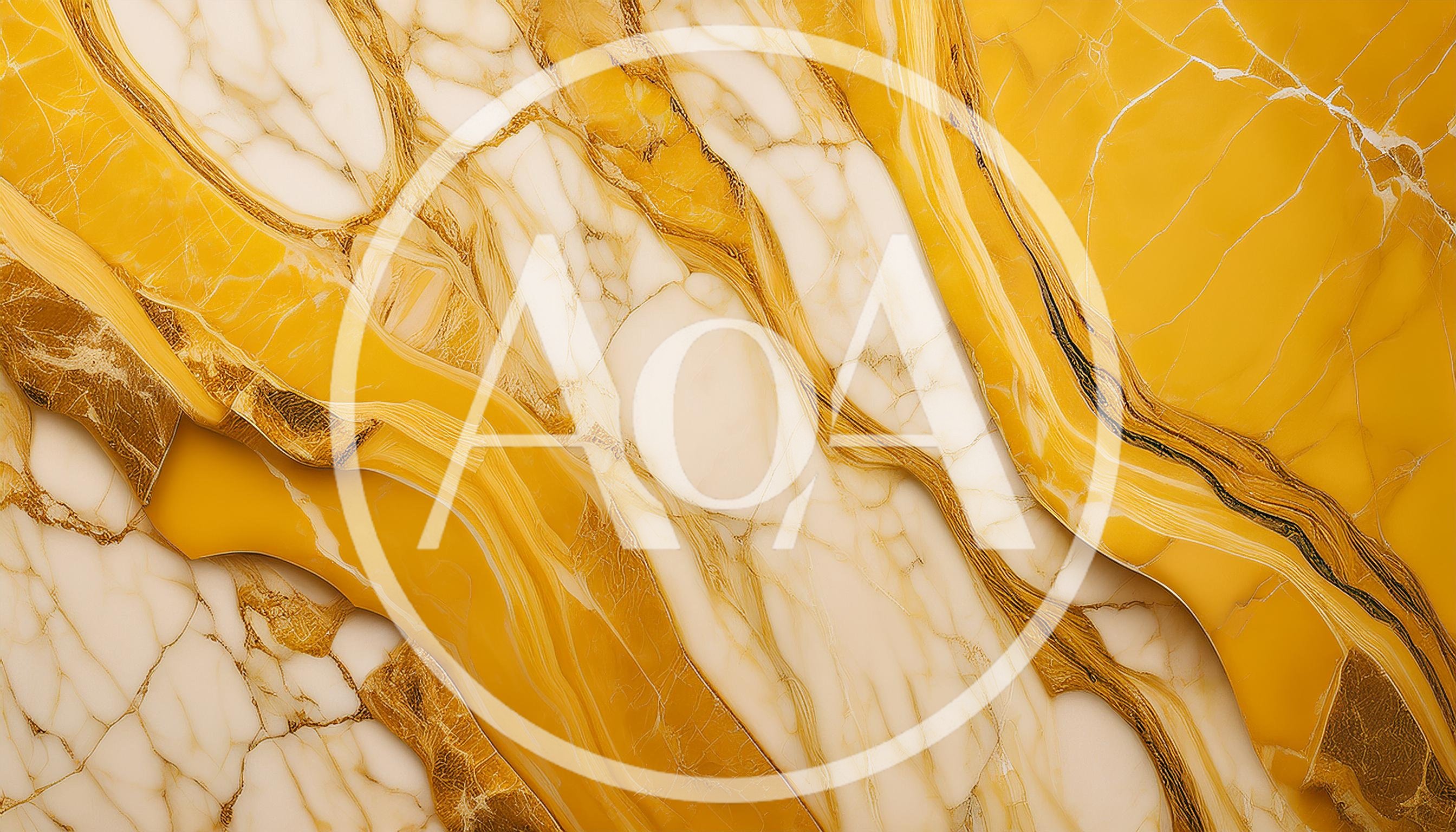 Abstract Yellow And White Marble Texture Background