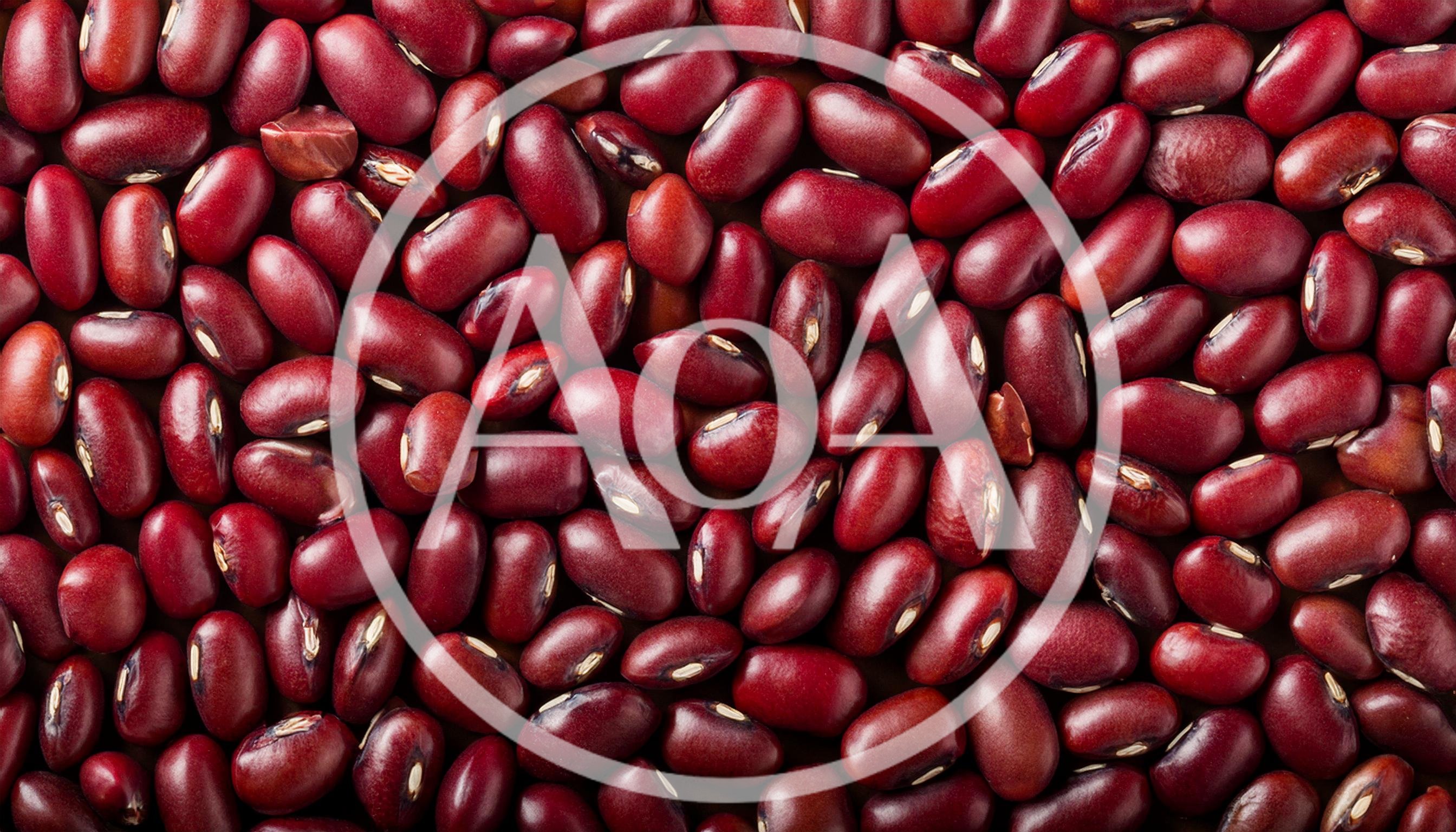 Top View Of Raw Red Kidney Beans