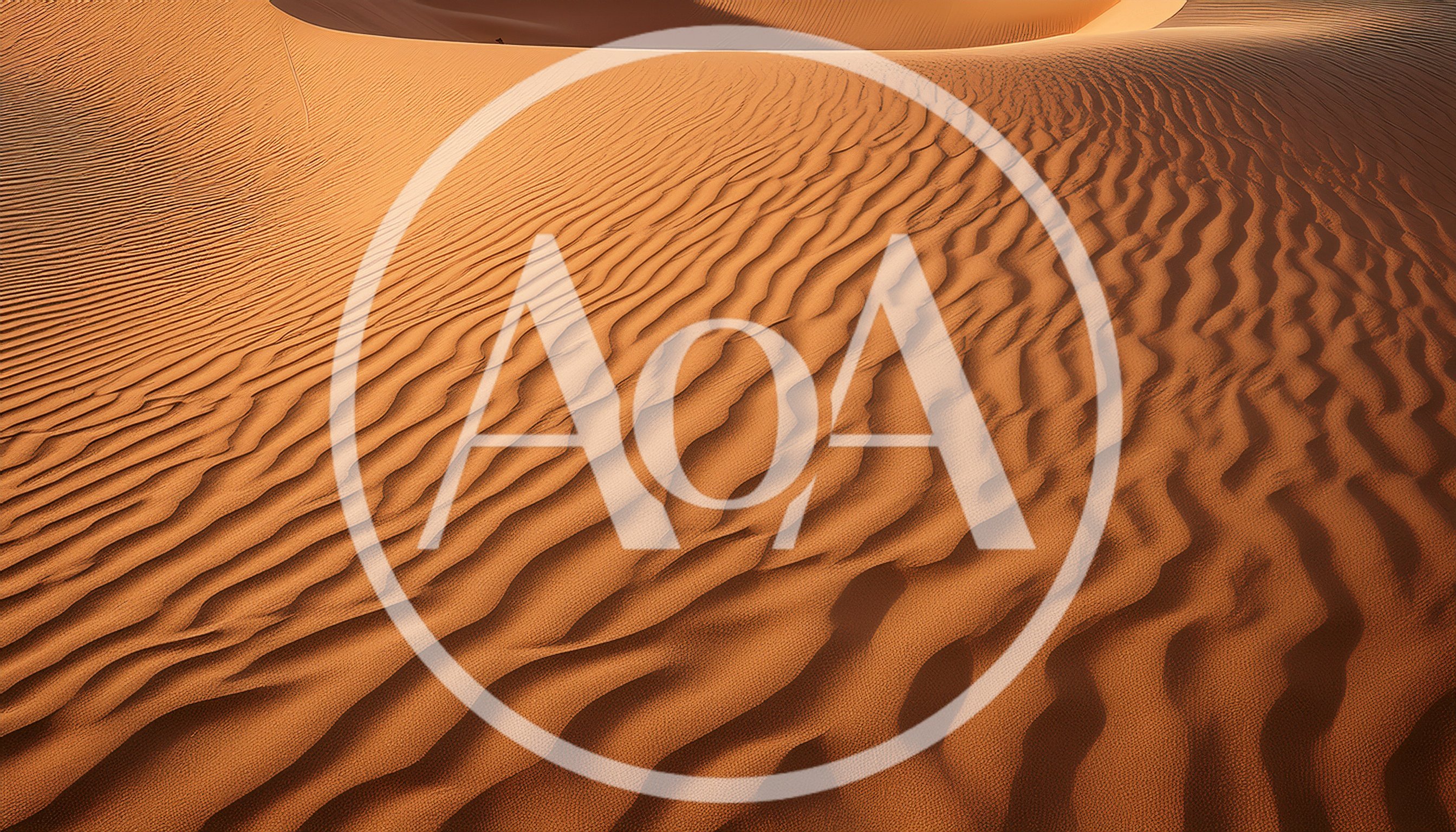 Rippled Sand Dunes In The Desert Landscape