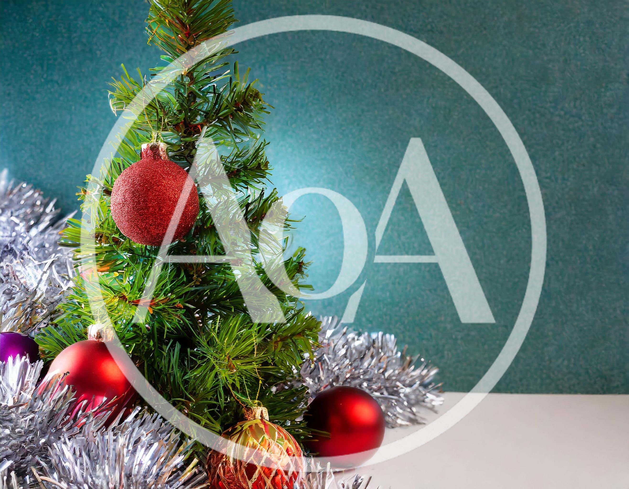 Small Christmas Tree Decorated With Red Ornaments