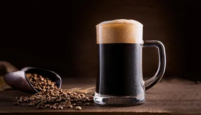 Cold Brew Coffee In A Glass Beer Mug