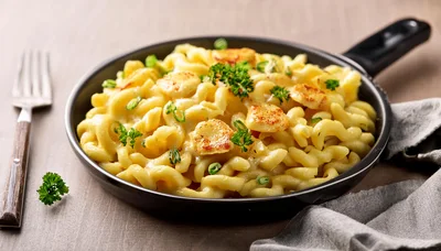 Creamy Macaroni and Cheese in a Skillet