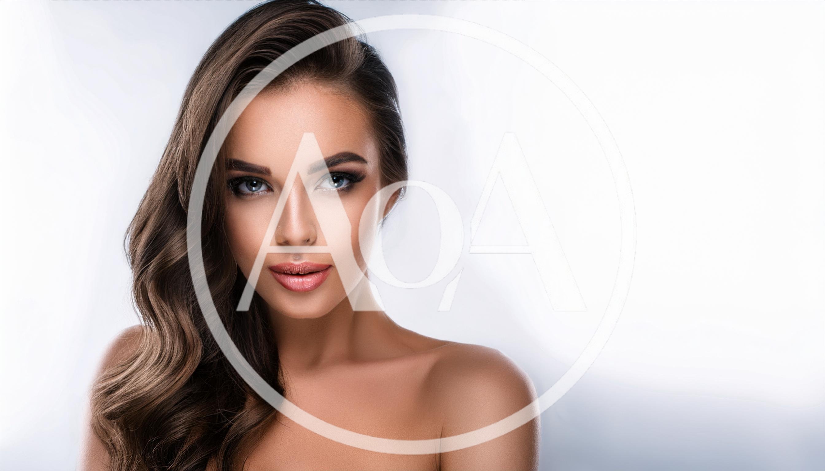 Portrait Of A Beautiful Woman With Wavy Hair
