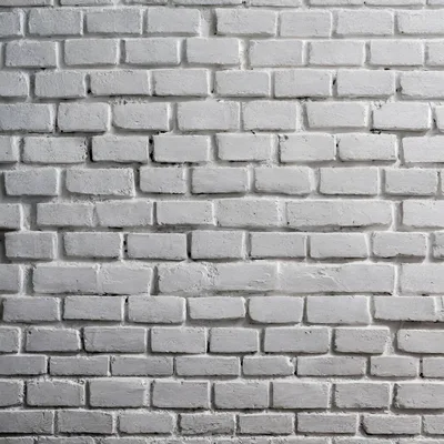 White Painted Brick Wall Texture Background