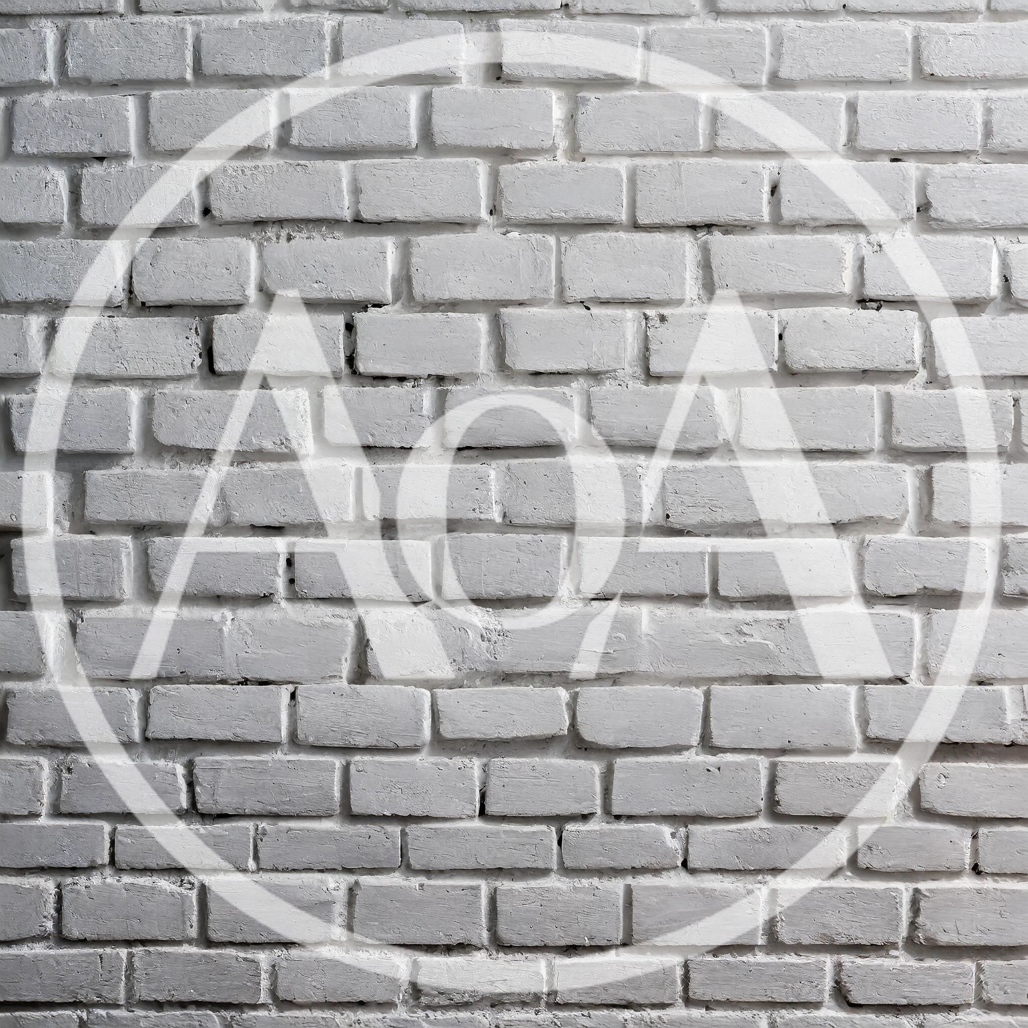 White Painted Brick Wall Texture Background