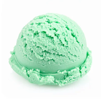 Single Scoop Of Mint Ice Cream
