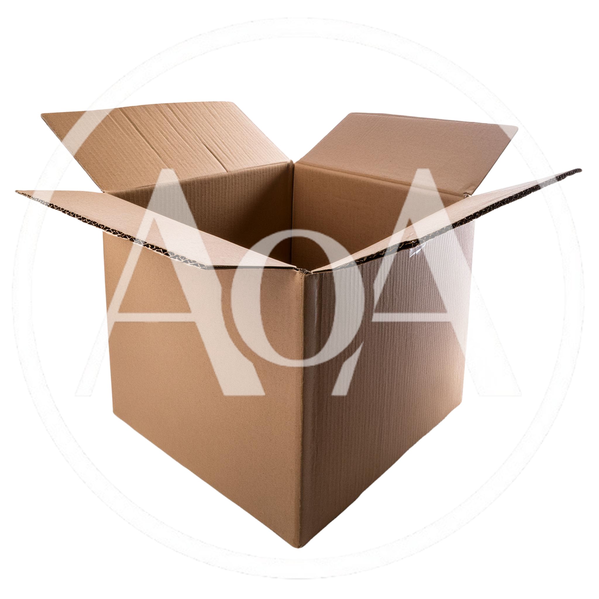 Open Cardboard Shipping Box Isolated On White Background