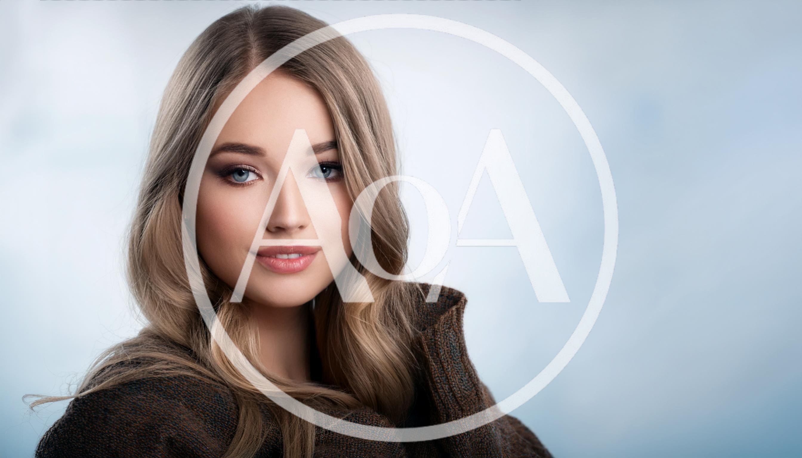 Portrait Of A Beautiful Young Woman With Blonde Hair