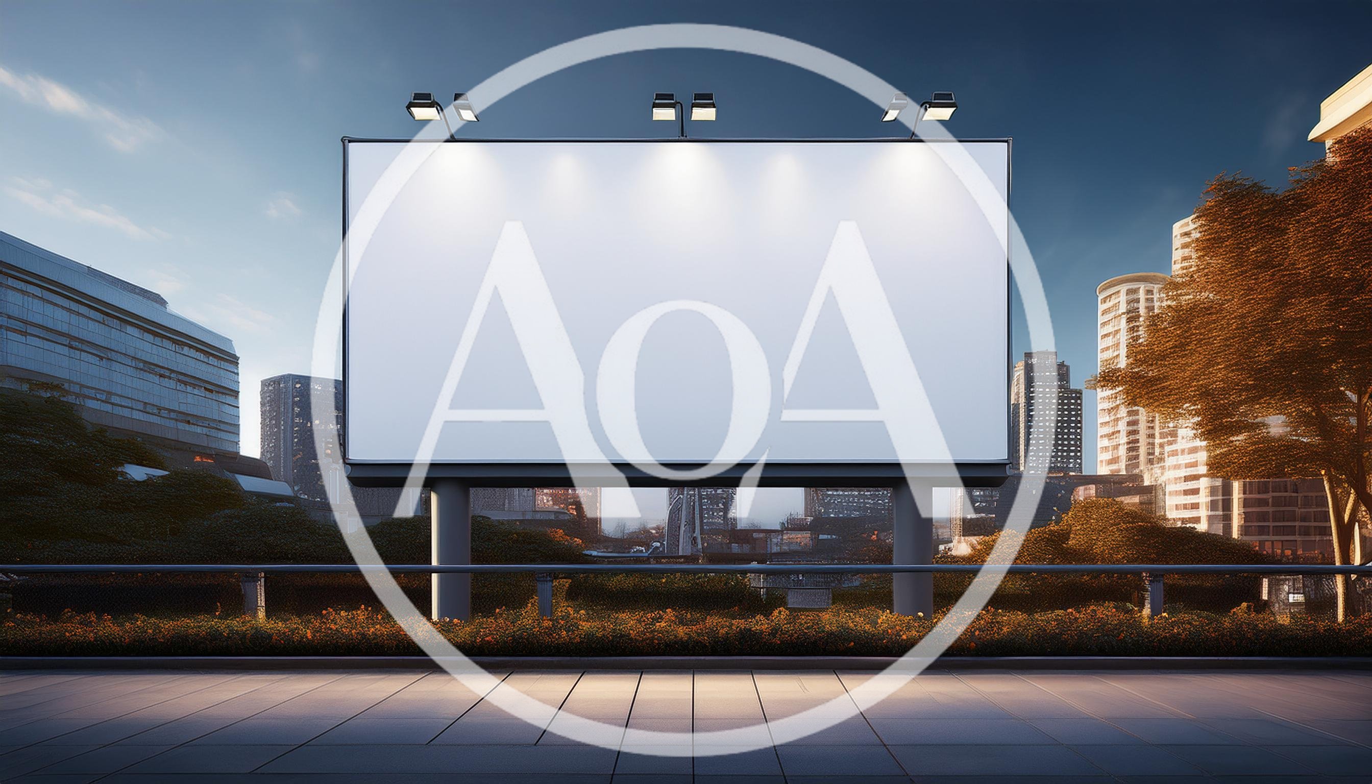 Blank Billboard Mockup In A Modern City Setting