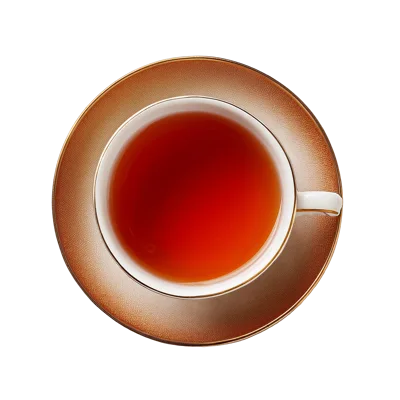 Top View Of A Cup Of Black Tea
