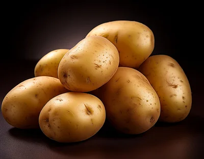 Pile Of Fresh Raw Gold Potatoes