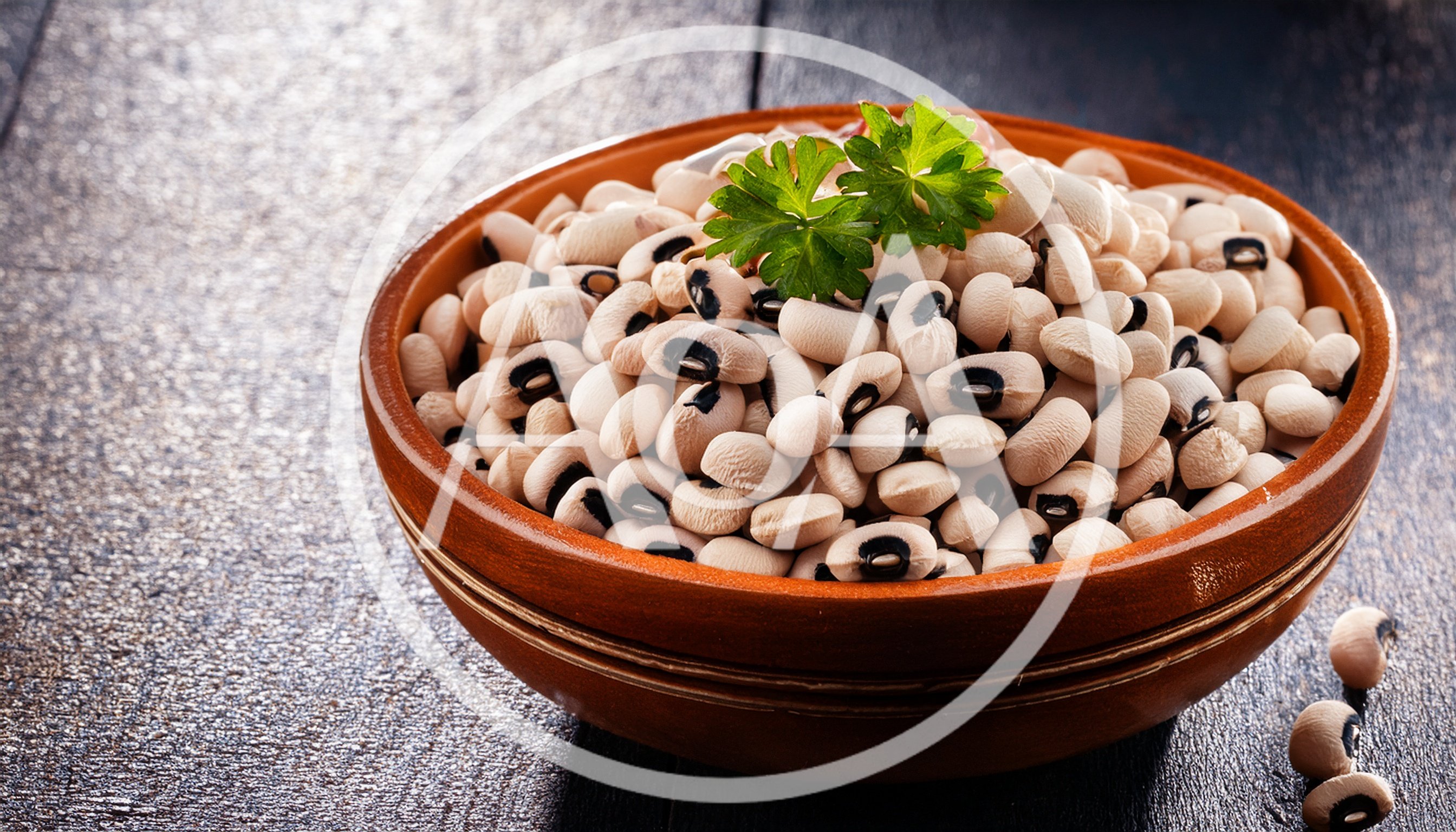 Bowl Of Raw Black Eyed Peas