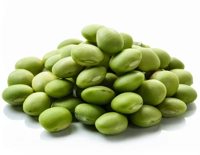 Pile Of Fresh Green Edamame Soybeans