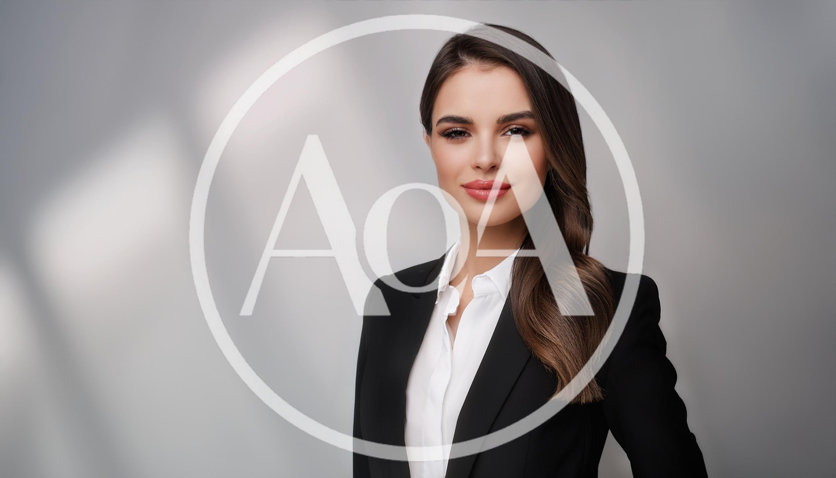 Professional Business Woman In A Black Suit