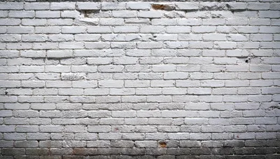 White Painted Brick Wall Texture Background