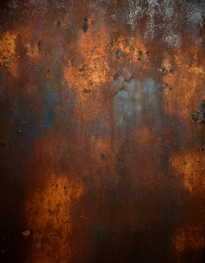 Weathered Metal Surface With Heavy Rust Texture