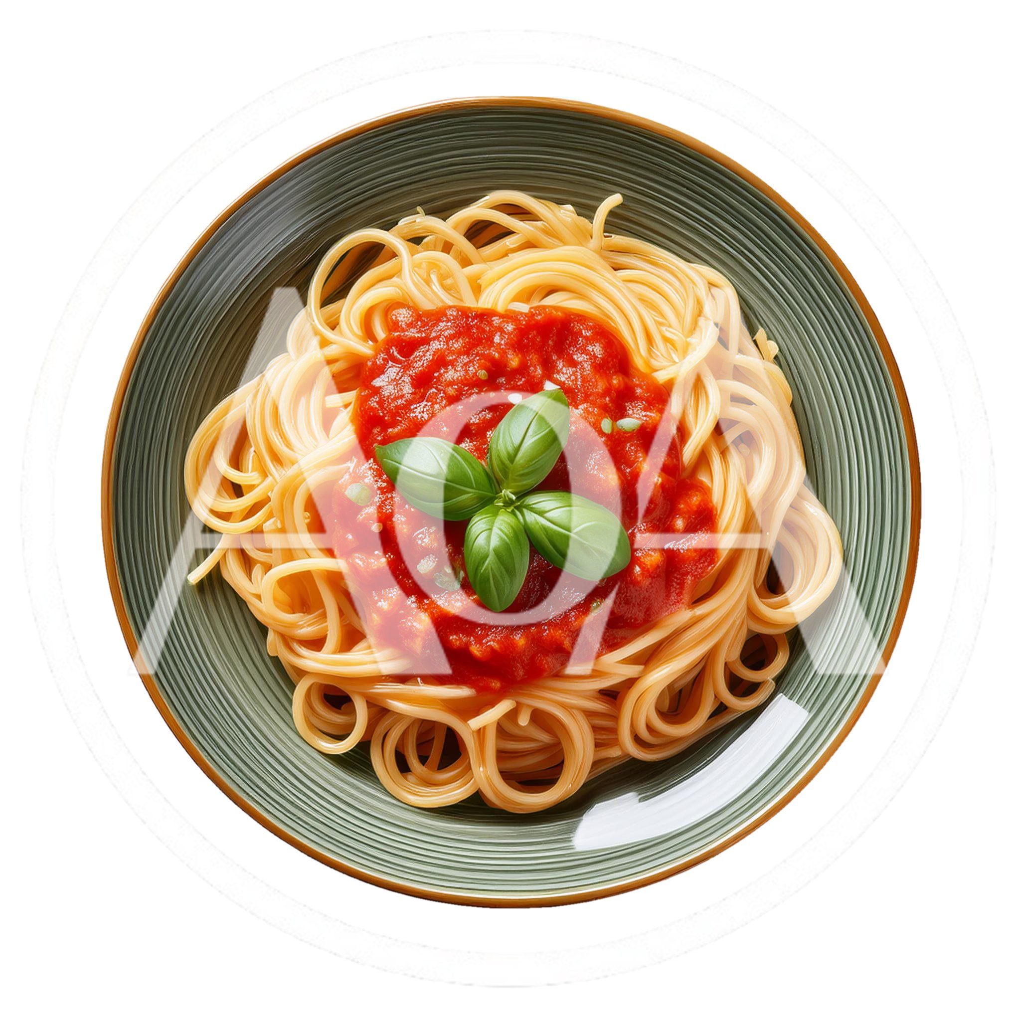 Spaghetti With Tomato Sauce And Fresh Basil