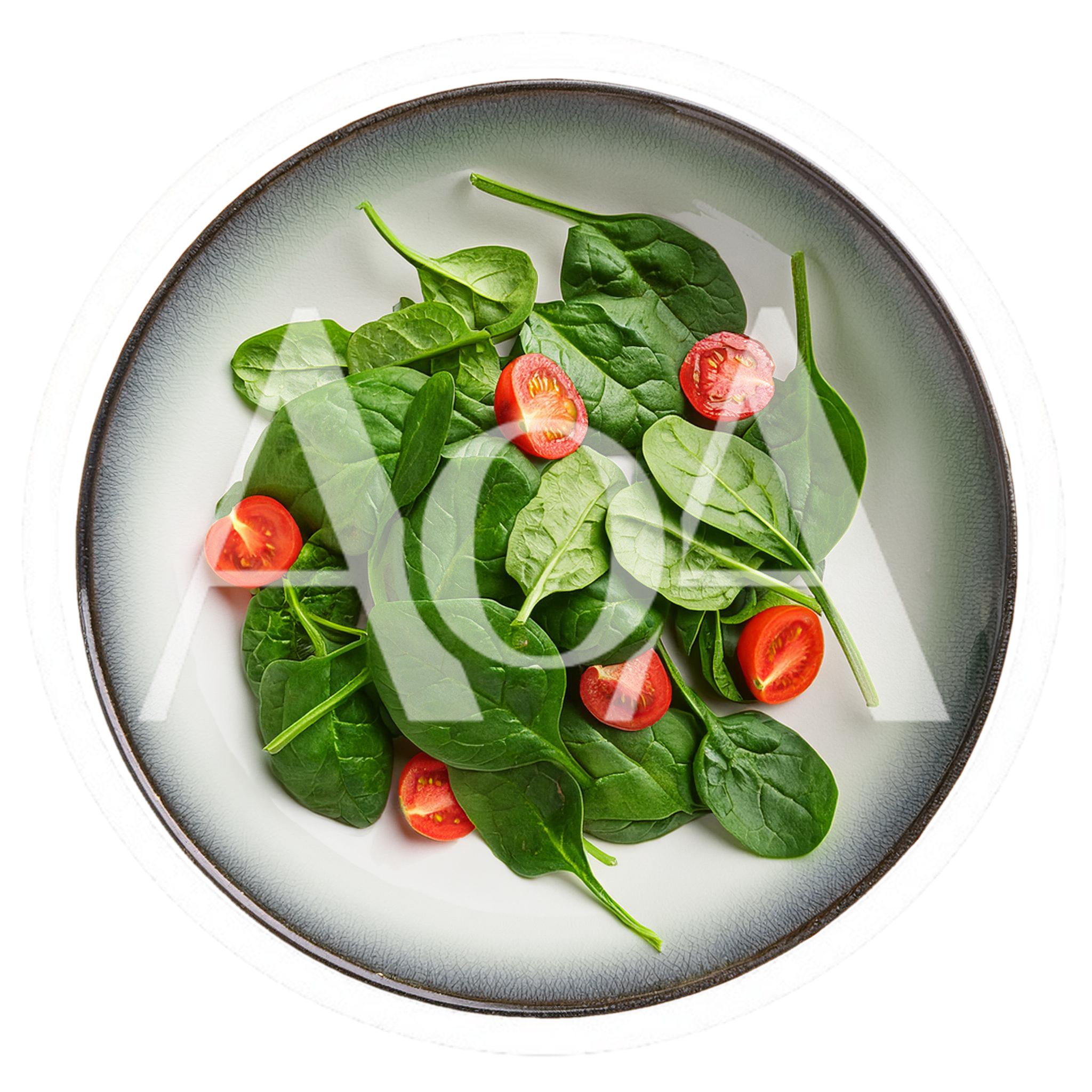 Fresh Spinach And Cherry Tomato Salad In Bowl