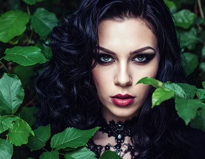 Portrait Of A Mysterious Woman With Dark Hair