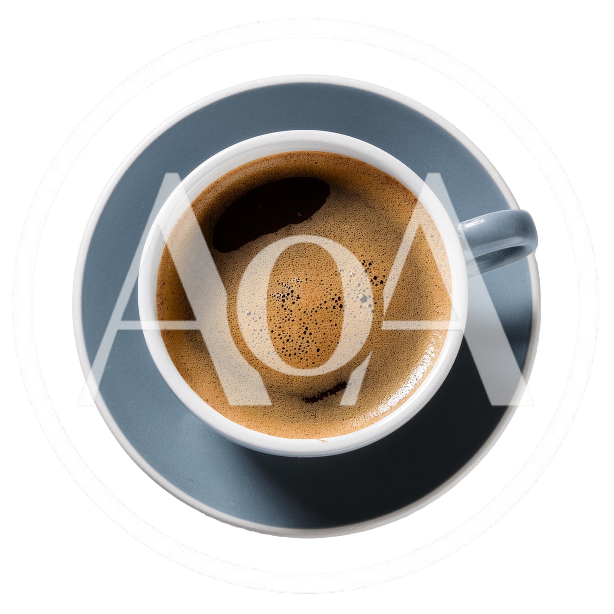 Top View Of A Cup Of Espresso Coffee