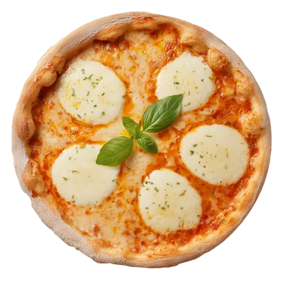 Fresh Margherita Pizza With Mozzarella And Basil