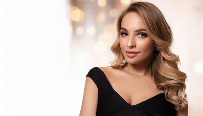 Portrait Of A Beautiful Woman With Blonde Hair