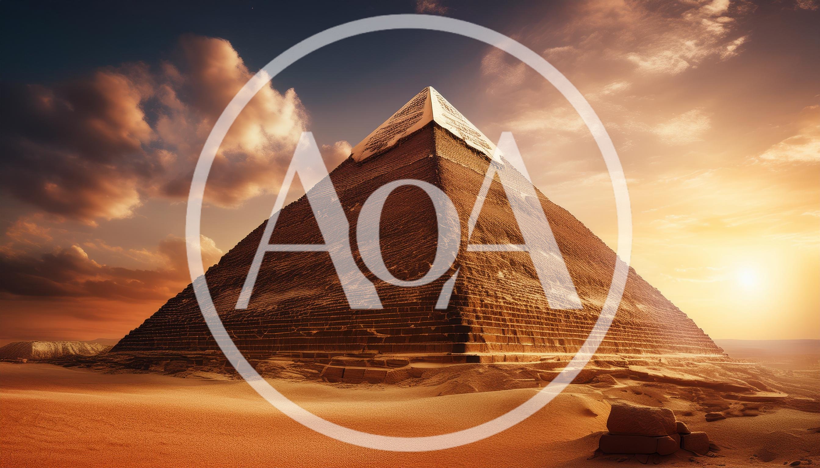 Great Pyramid Of Giza At Sunset