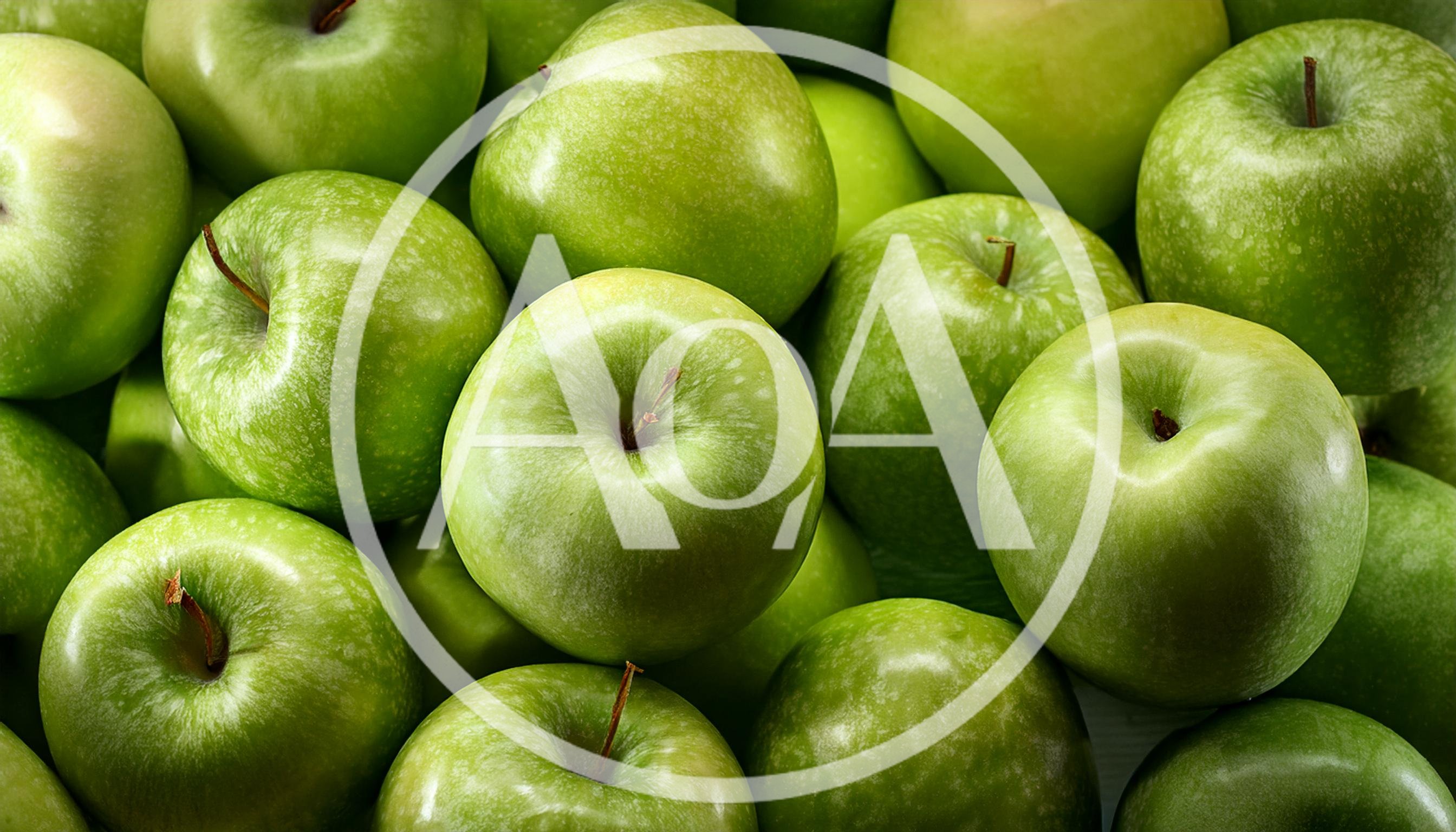Fresh Green Granny Smith Apples Background