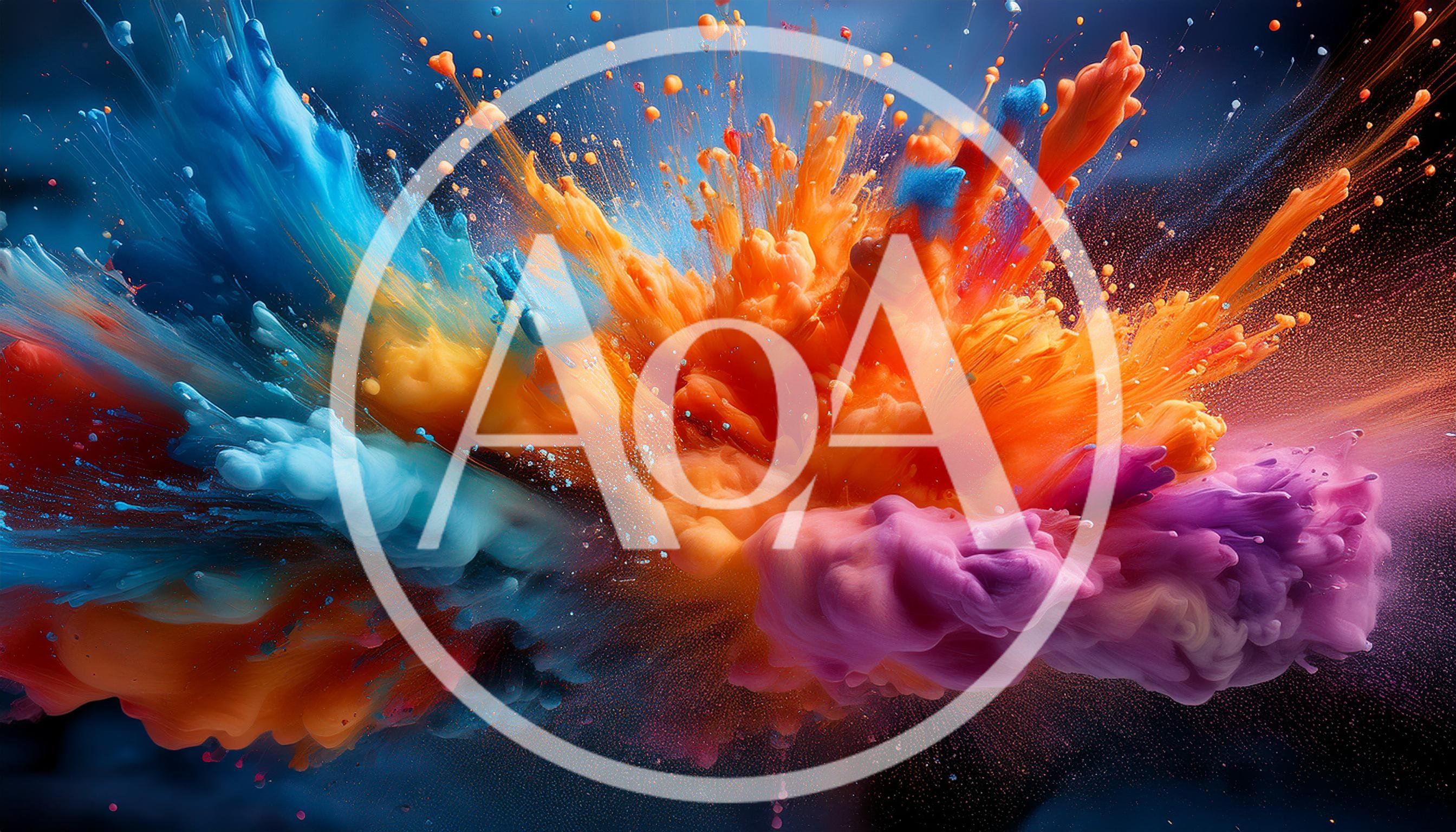 Vibrant Multi Colored Paint Explosion In Liquid