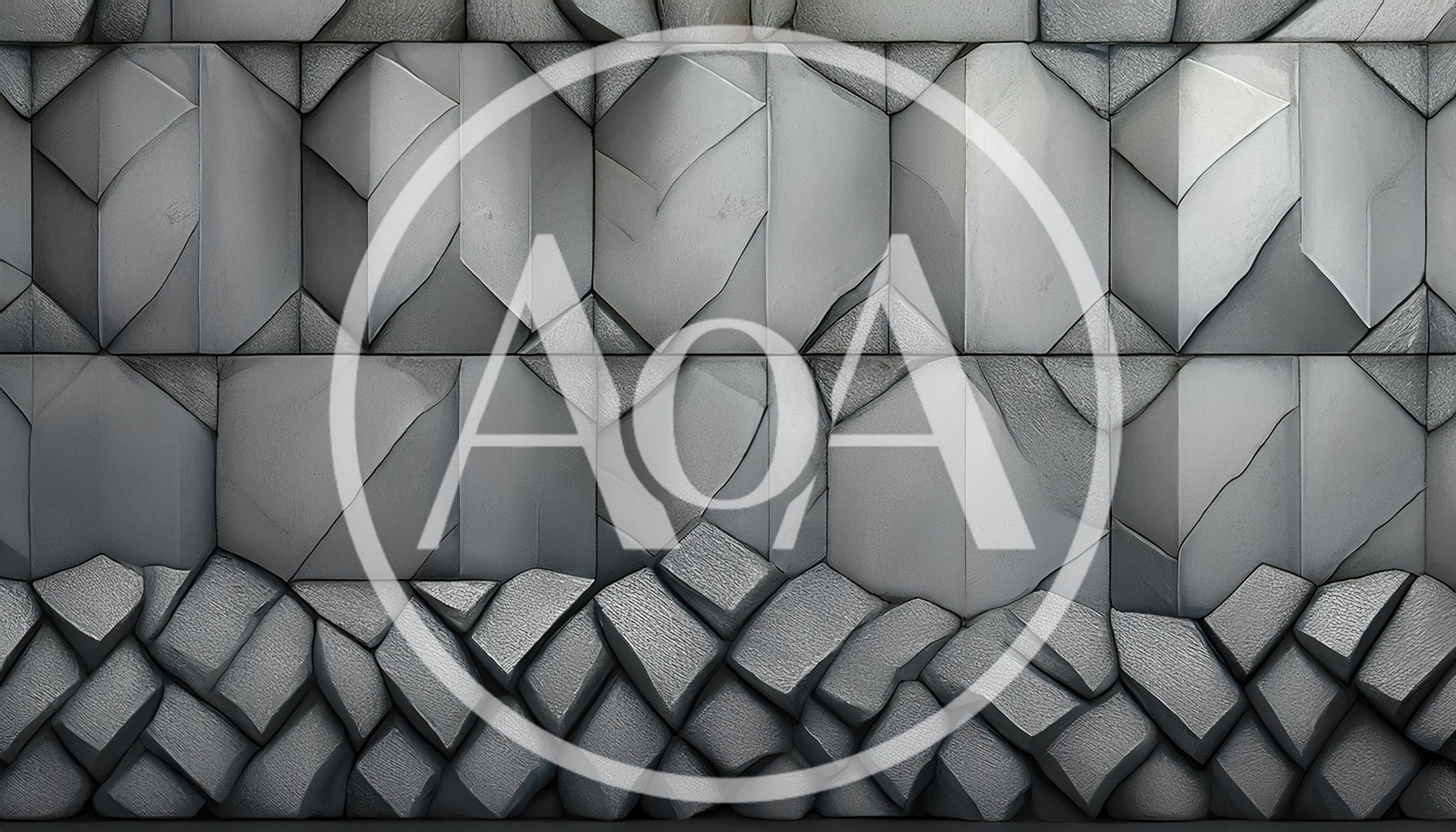 Abstract Geometric Metal Wall Texture Background