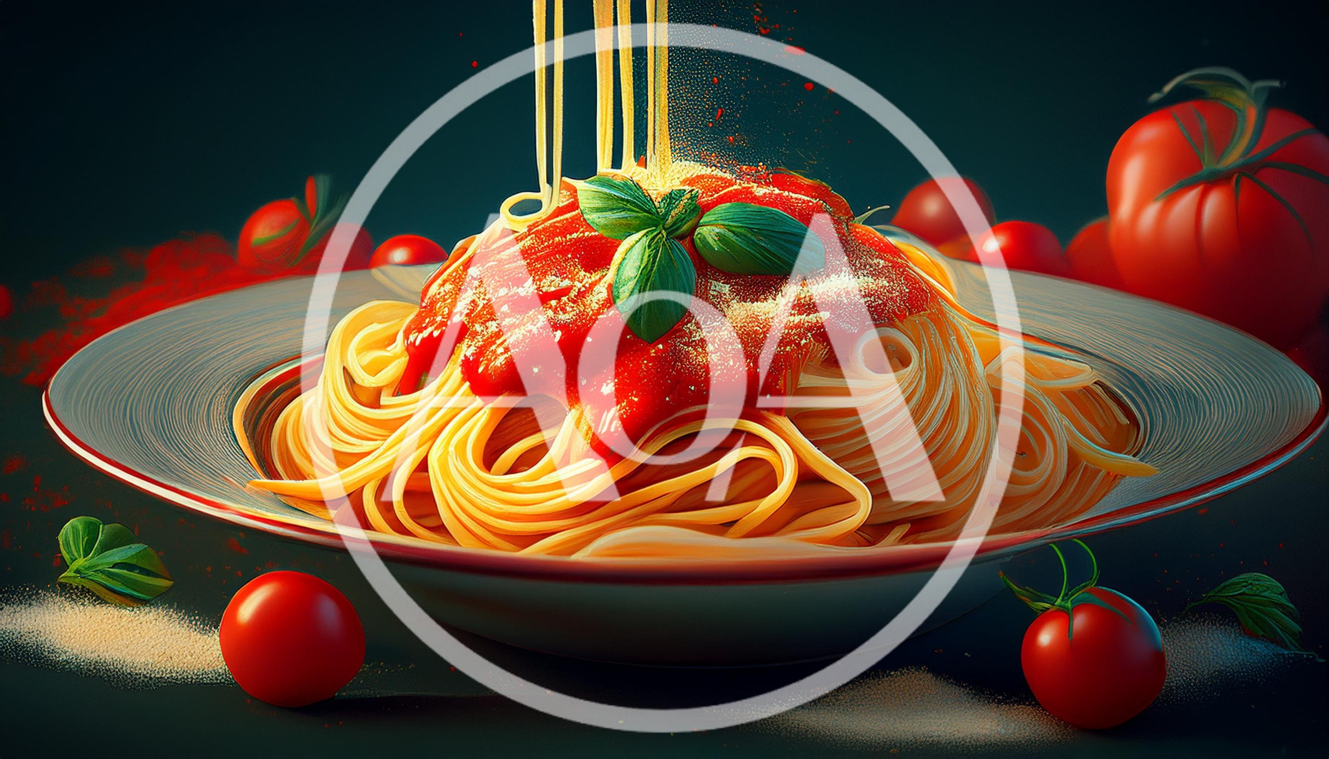 Spaghetti With Tomato Sauce And Fresh Basil