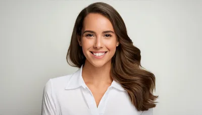Portrait Of A Smiling Young Woman