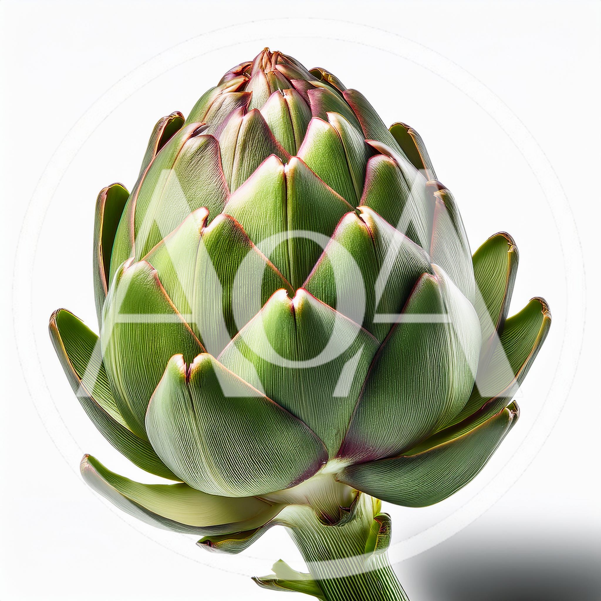Fresh Globe Artichoke Isolated On White Background