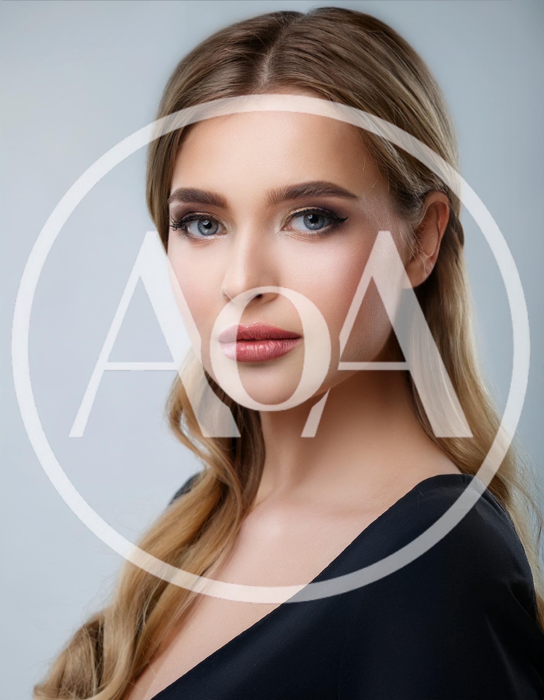 Portrait Of A Beautiful Young Woman With Blonde Hair