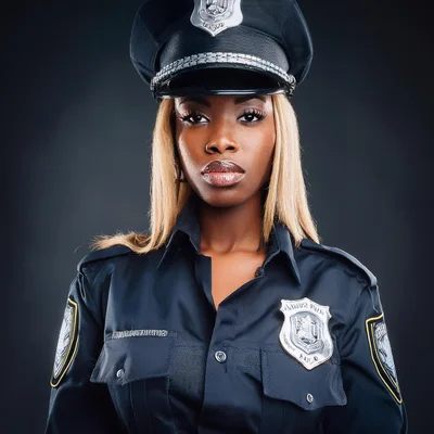Portrait Of A Confident Female Police Officer
