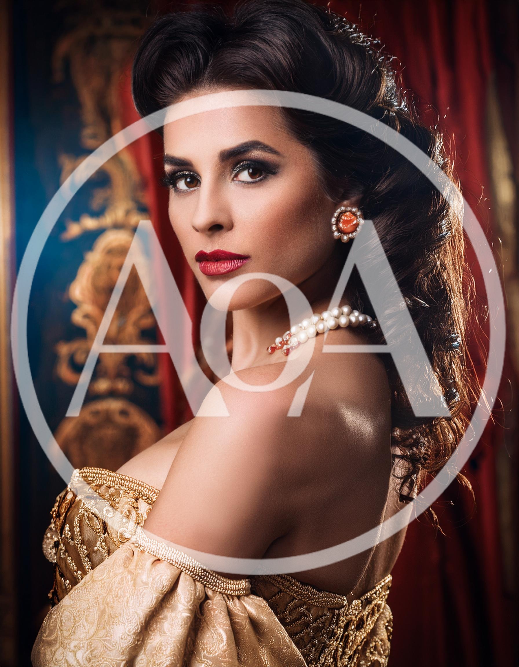 Portrait Of A Beautiful Woman In Renaissance Style Costume