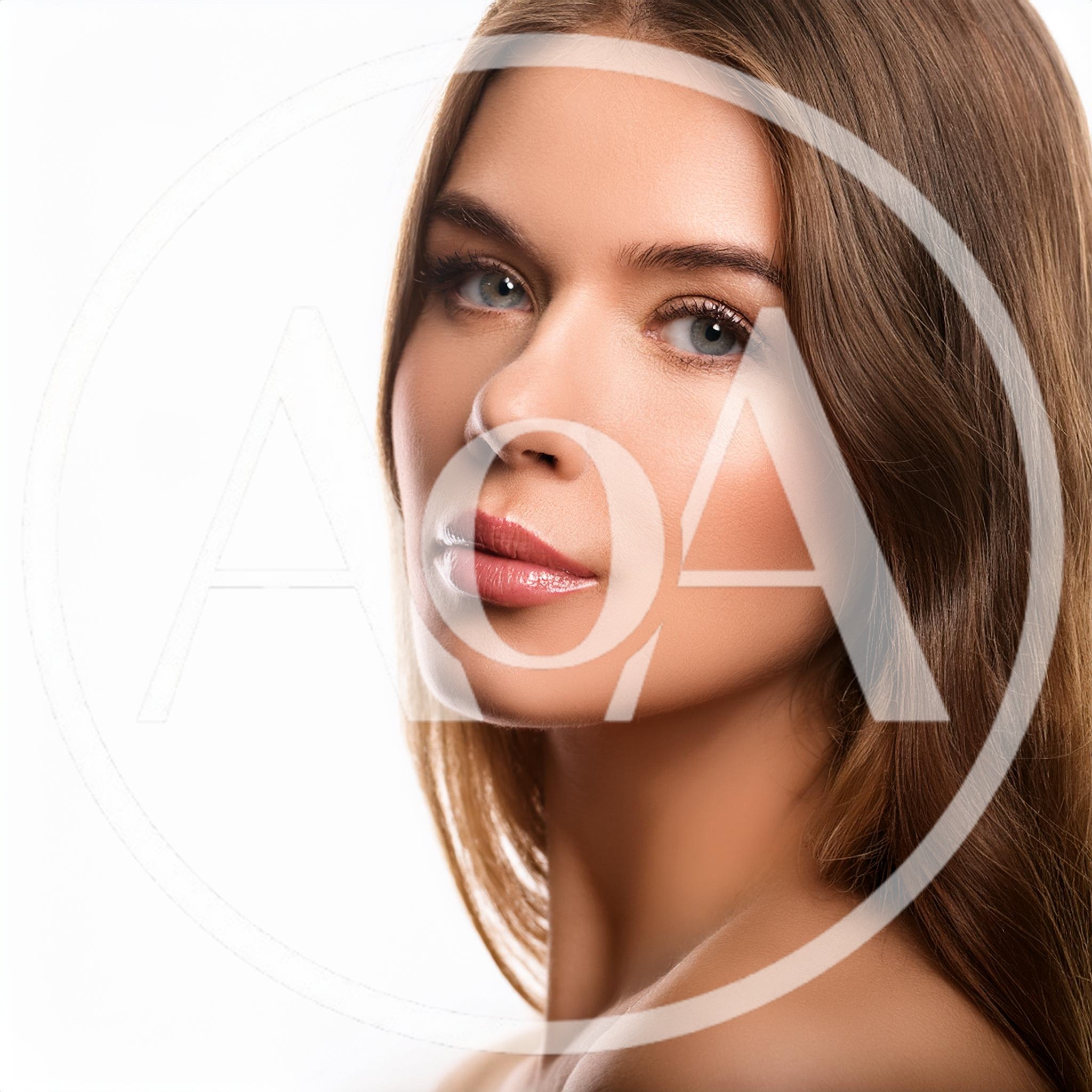 Portrait Of A Beautiful Young Woman With Natural Makeup