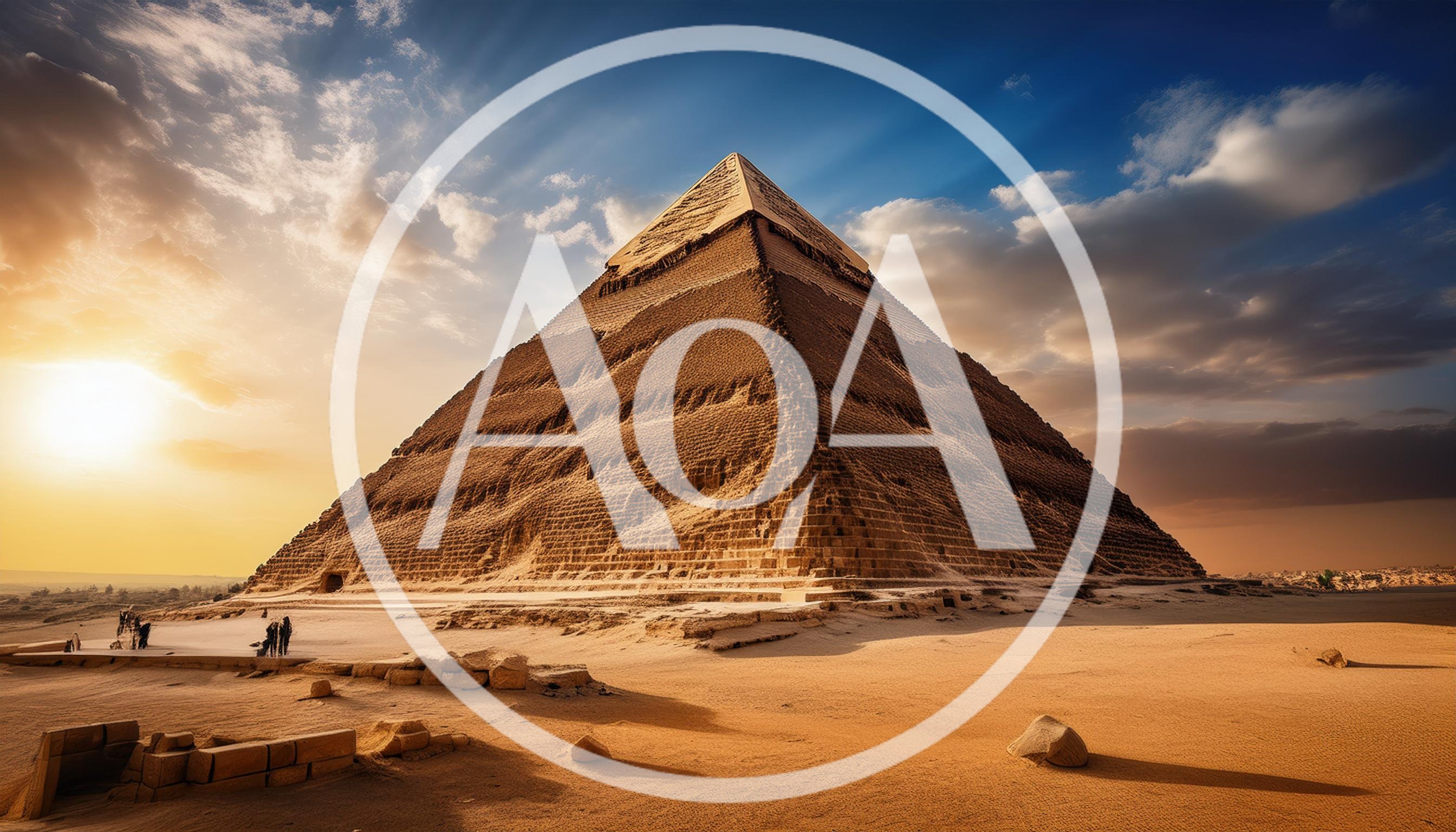 Great Pyramid Of Giza At Sunset