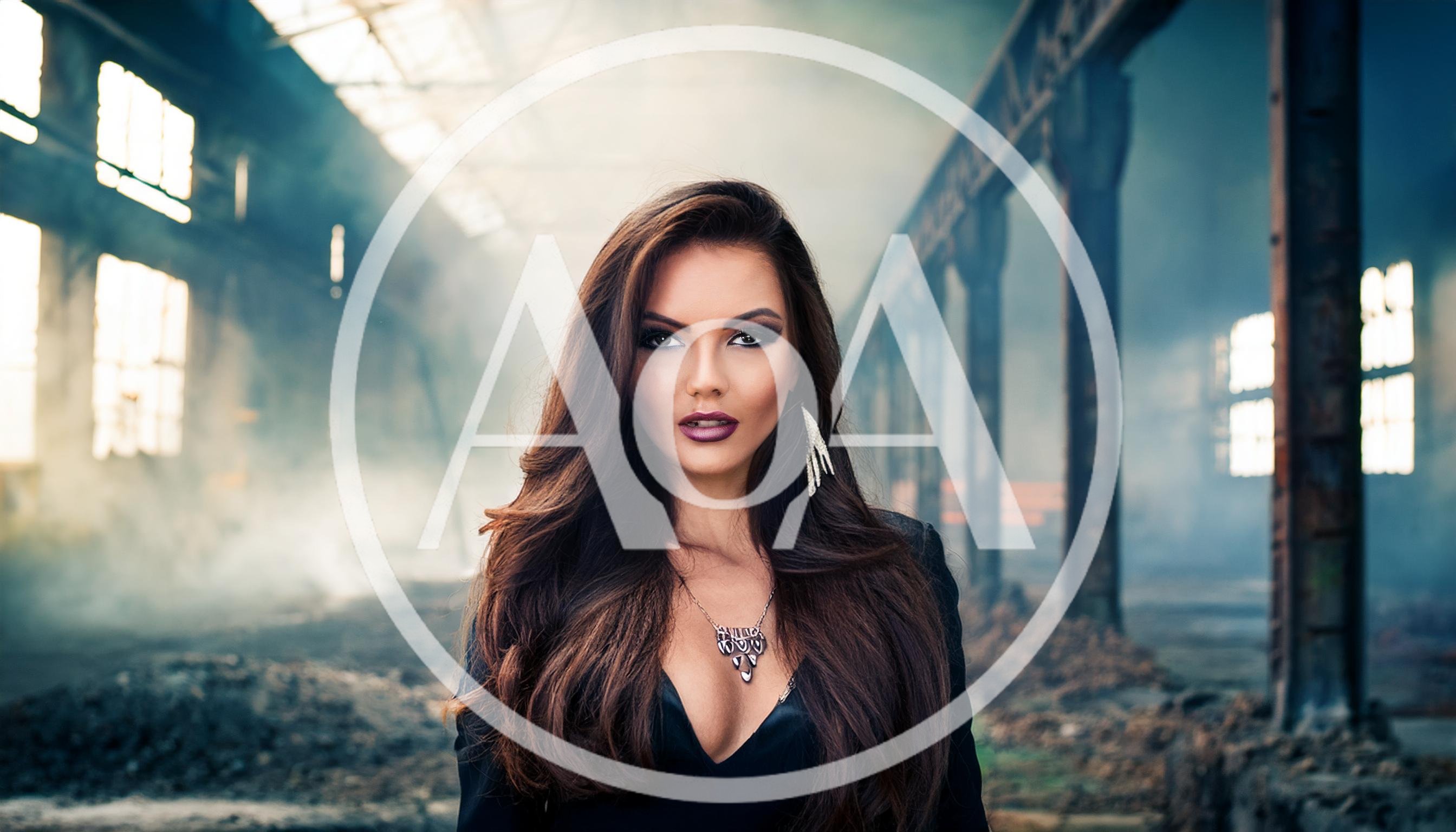 Portrait Of A Glamorous Woman In An Industrial Warehouse