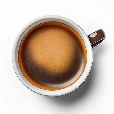 Top Down View Of A Cup Of Espresso