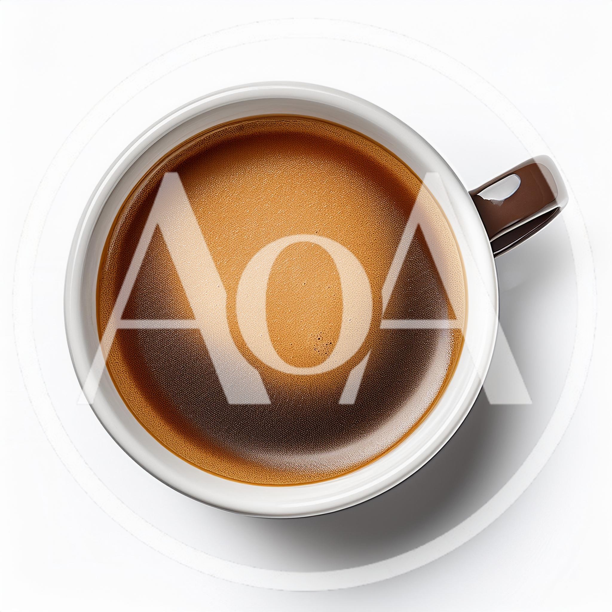 Top Down View Of A Cup Of Espresso