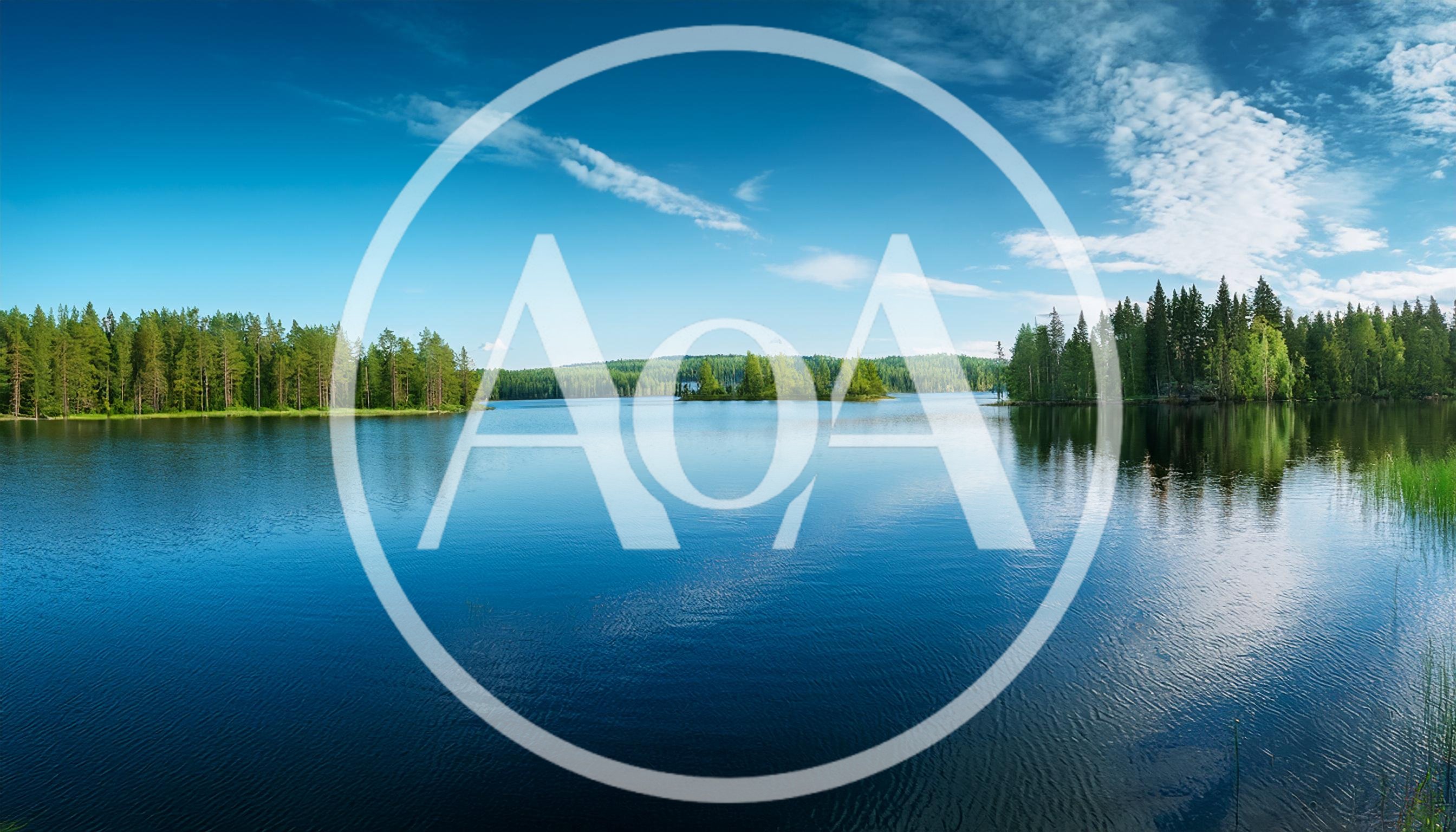Panoramic View Of A Calm Finnish Lake