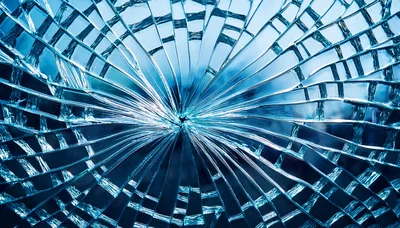 Shattered Glass Texture With Radial Cracks