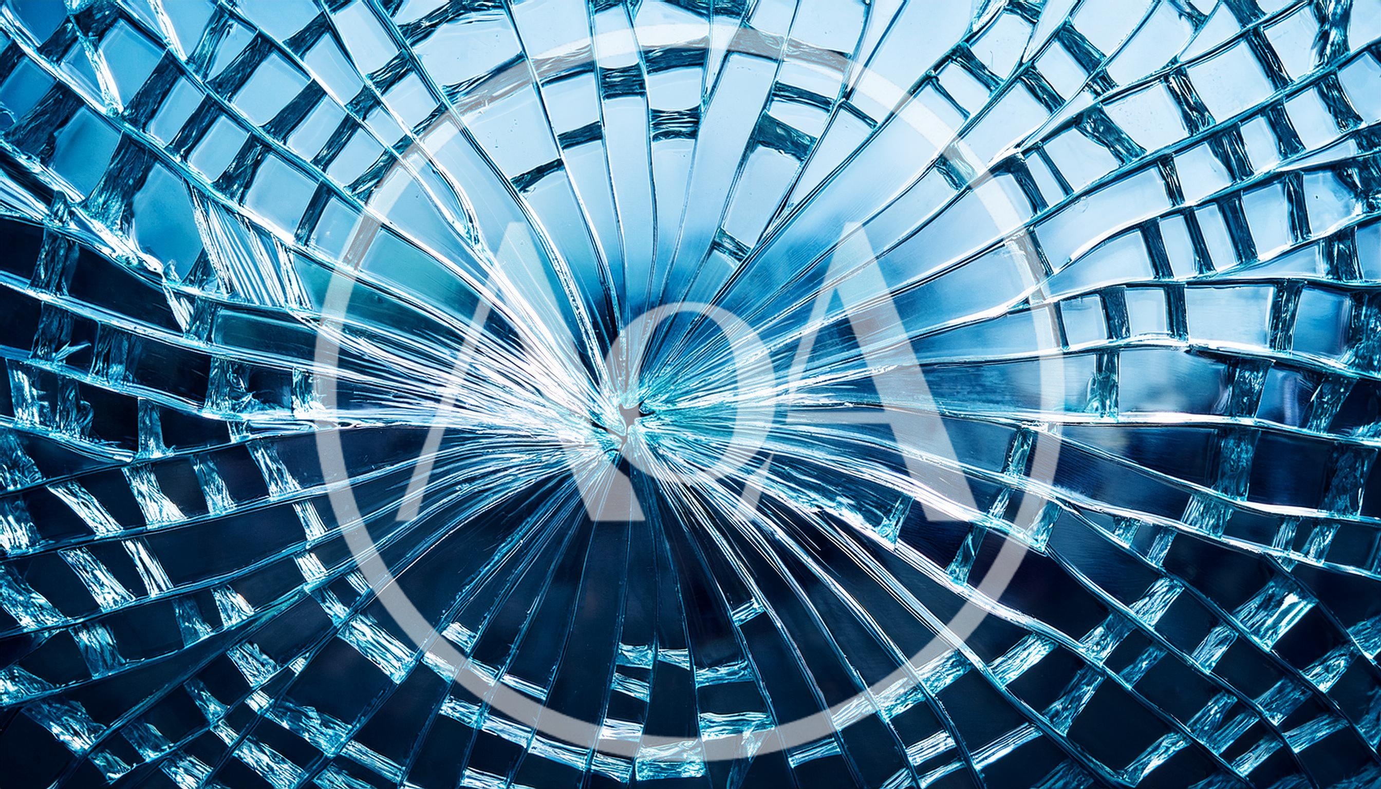 Shattered Glass Texture With Radial Cracks