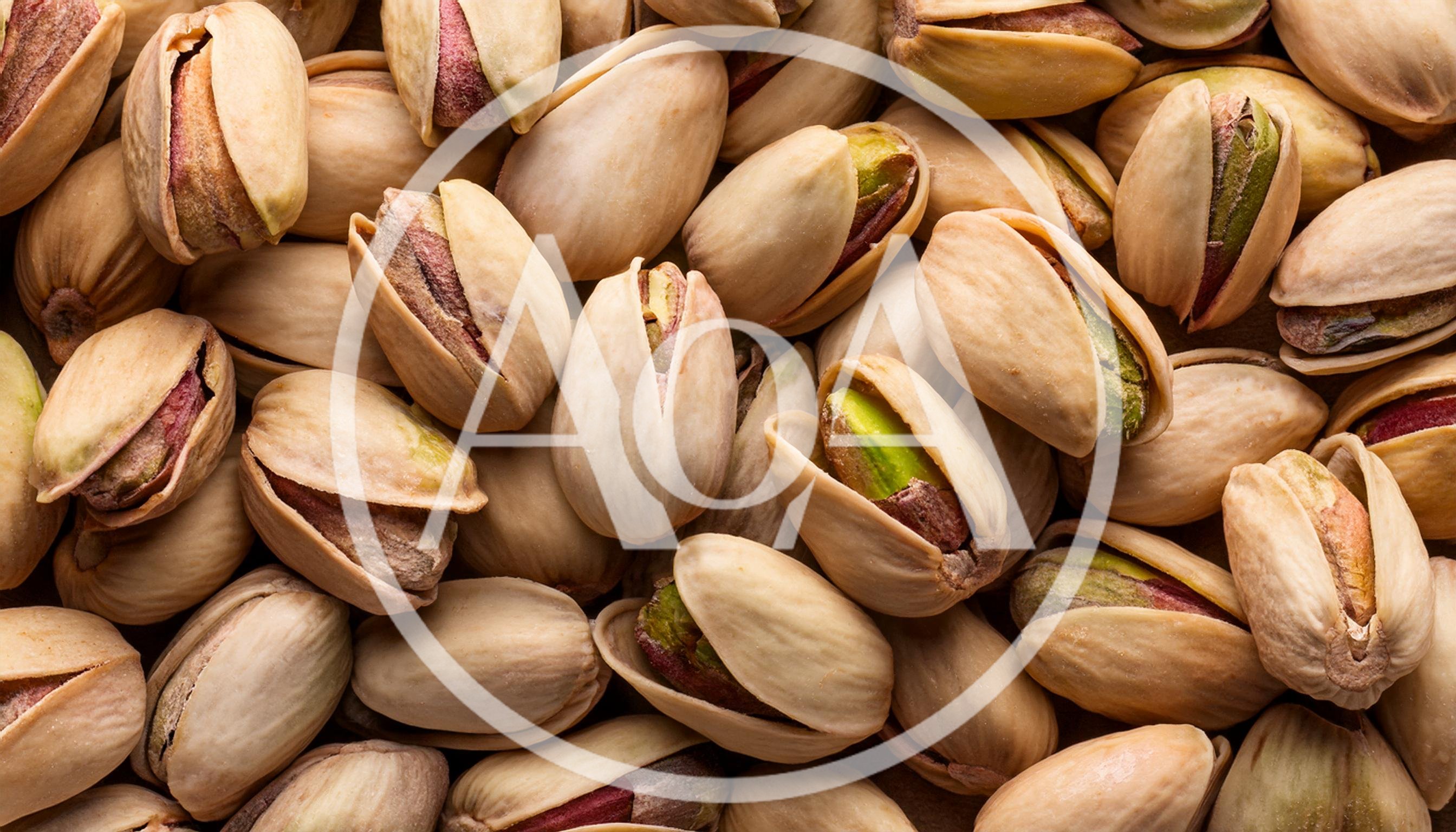 Top View Of Roasted Salted Pistachio Nuts
