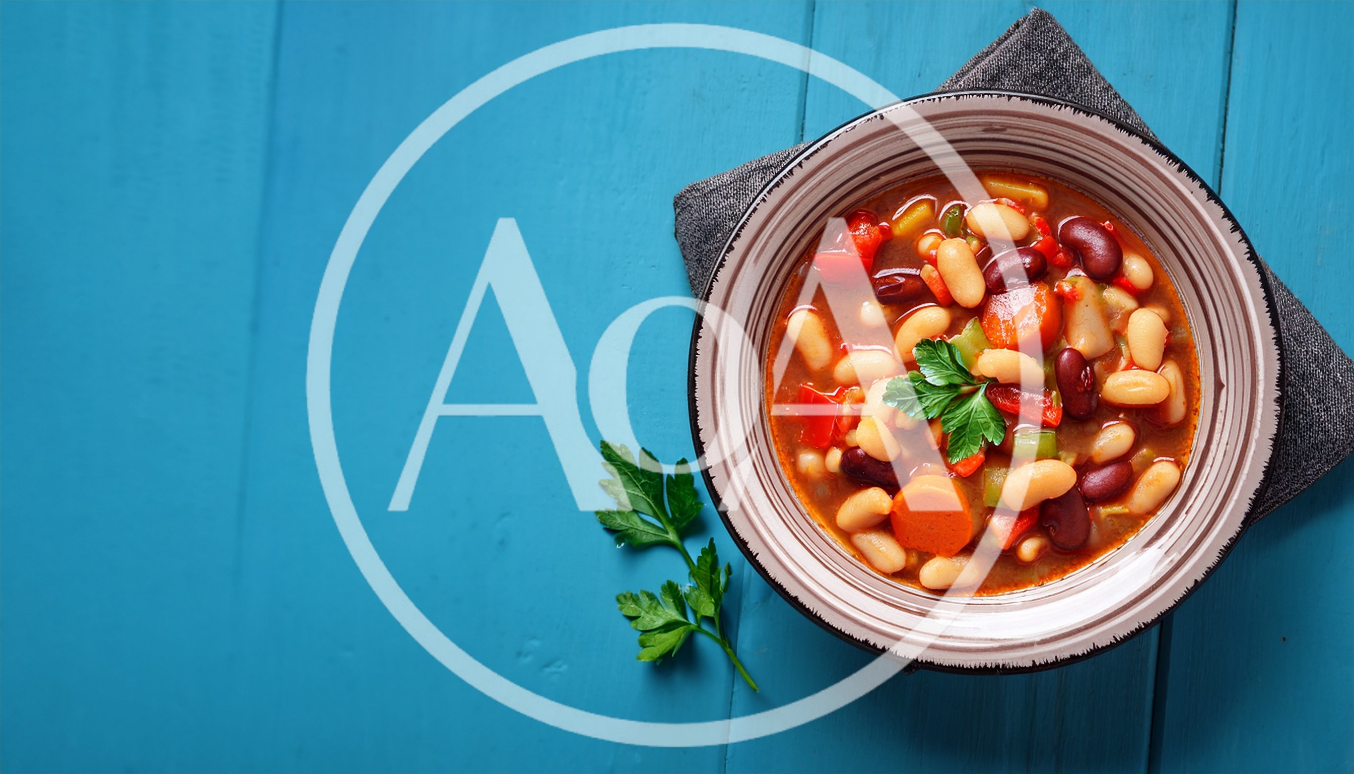 Bowl Of Hearty Vegetable Bean Soup